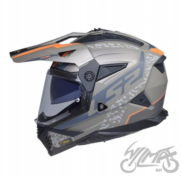 Kask adventure LS2 MX702 Pioneer II Devor Matt Sand — XXL — ujęcie 2