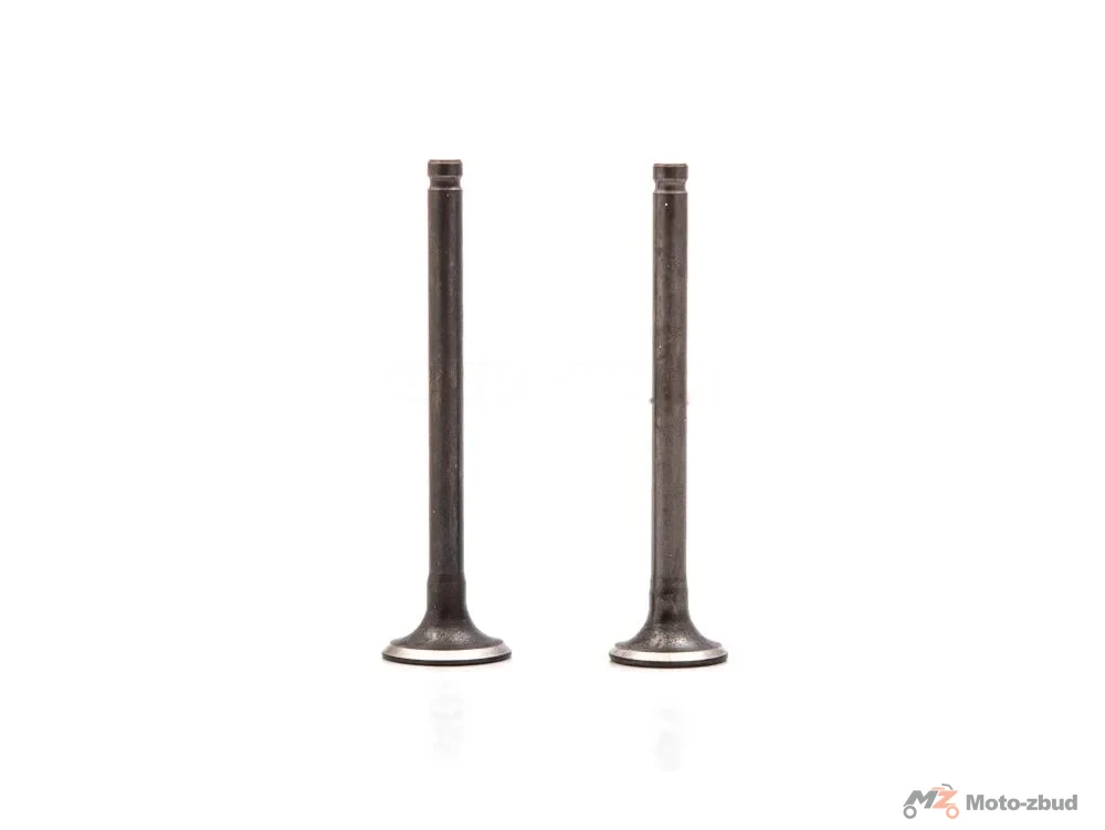 Zawory 50 cm³ skuter 139QMB GY6 DŁUGIE (dł. wydech.: 68 mm, ssący: 68,3 mm) — ujęcie 1