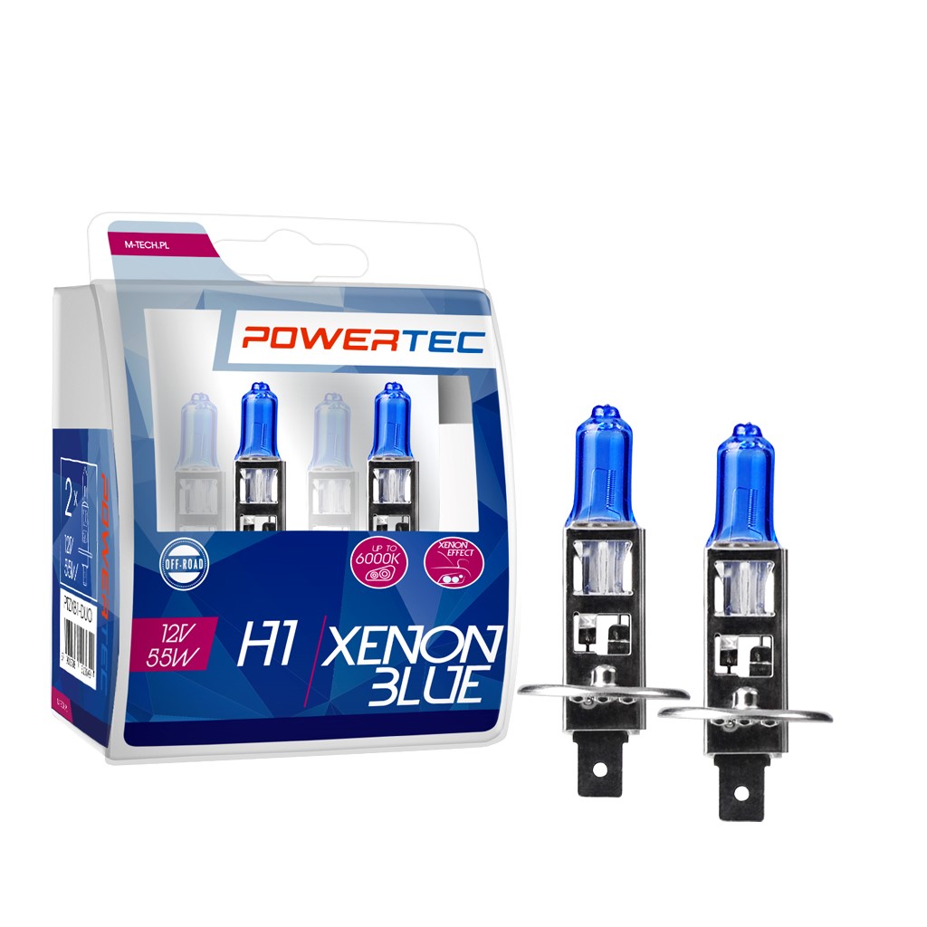 Żarówka halogenowa H1 12 V 55 W xenon Blue M-Tech PTZXB1-DUO — ujęcie 5