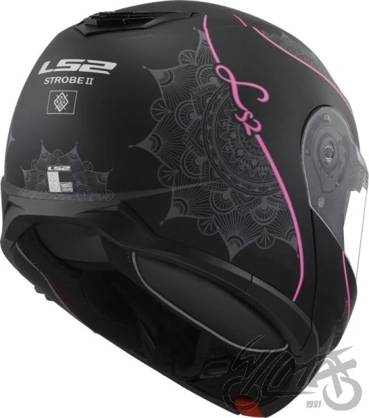 Kask szczękowy LS2 FF908 Strobe II Lux M.Black Pink — L — ujęcie 5