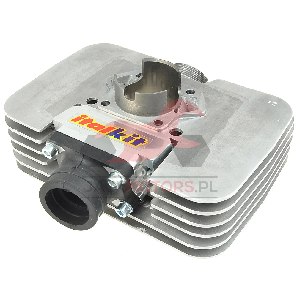 Cylinder Simson 85/5M MK2 membrana EVO 2021 + tłok Barikit komplet · tłok Barikit 1P, zawór membranowy AM6 + króciec BVF Jack Motors Parts — ujęcie 2