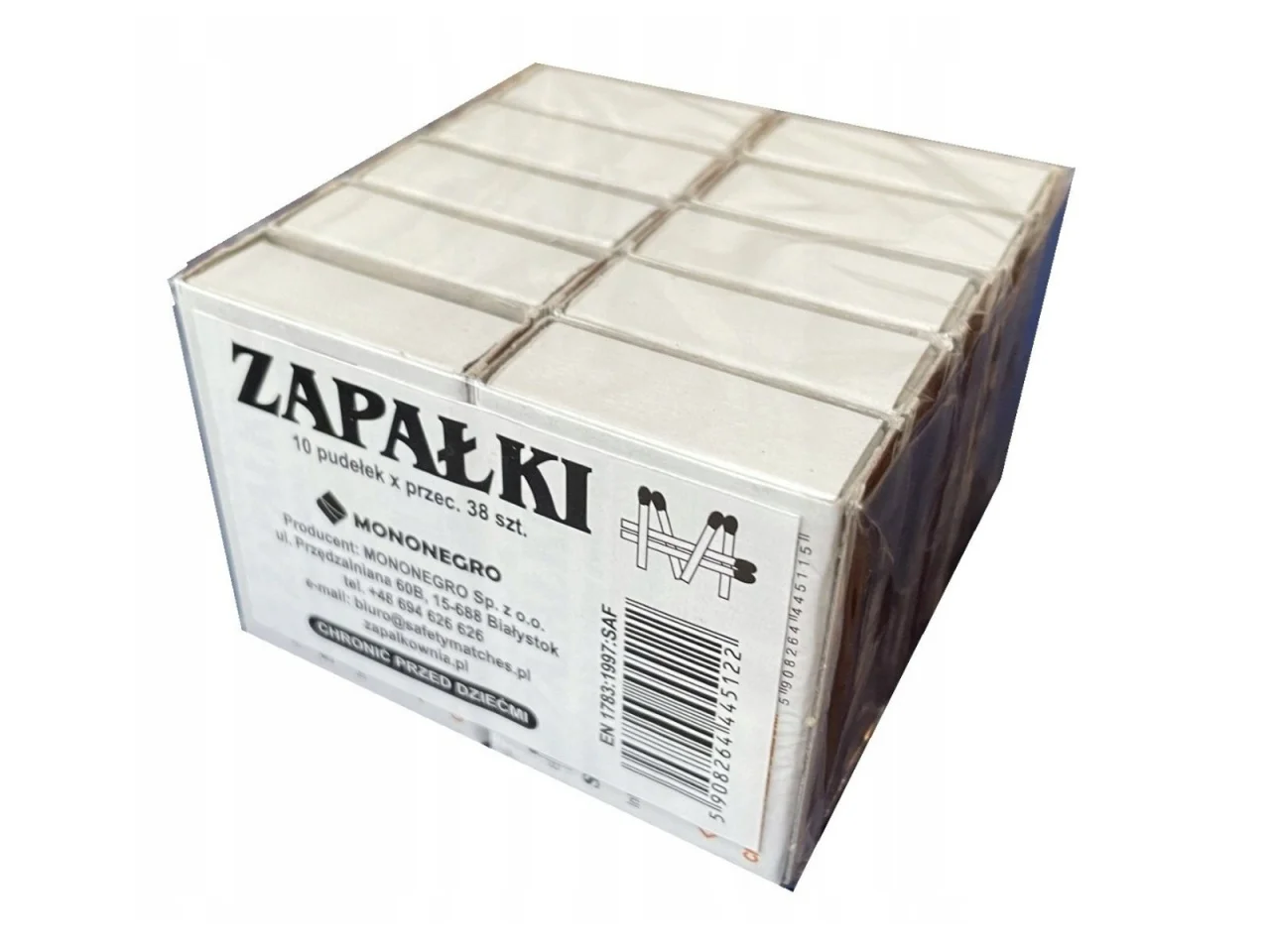 Zapałki 10 opakowań x 38 zapałek