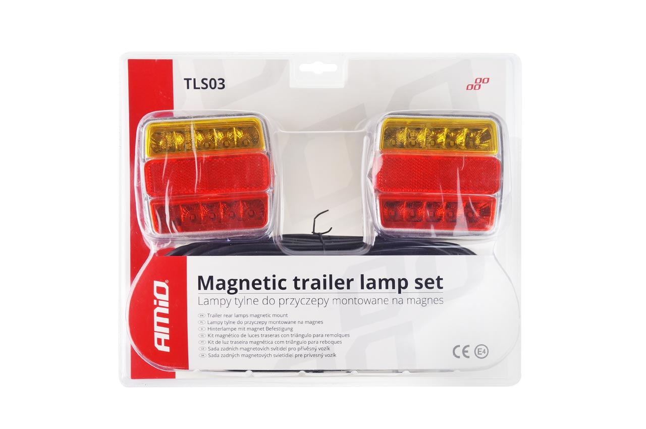 Zestaw świateł LED do przyczepki na magnes 12 V — ujęcie 3