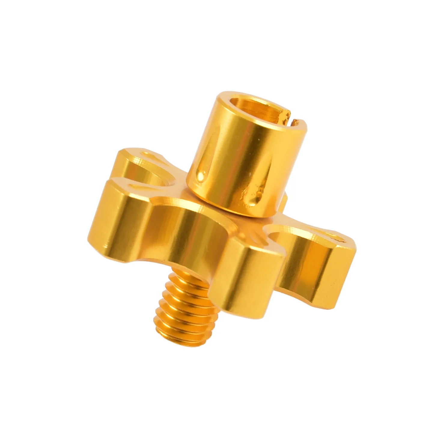 Napinacz linki M8 20 mm aluminium CNC złoty V2 Racing Force — ujęcie 2