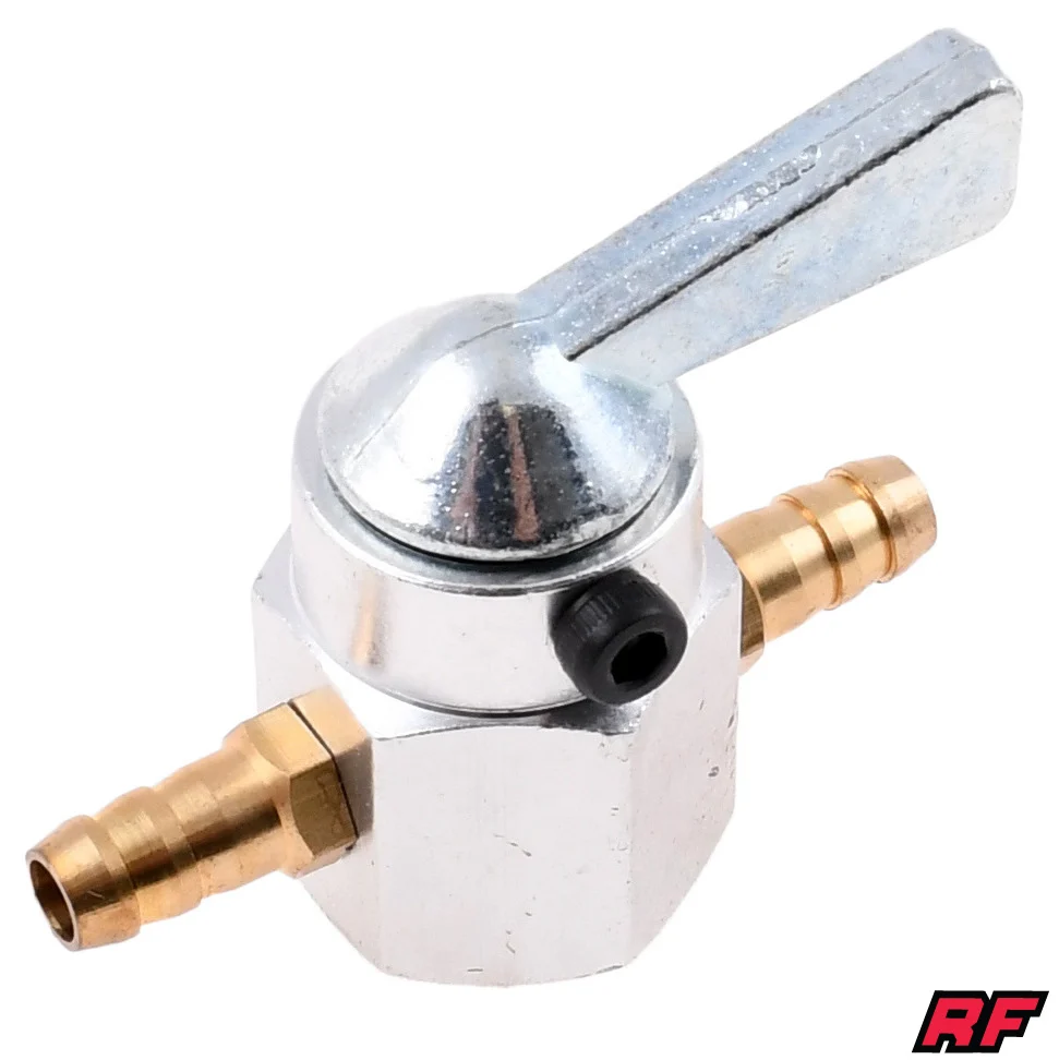 Kranik przepływowy uniwersalny 6 mm srebrny Racing Force — ujęcie 1