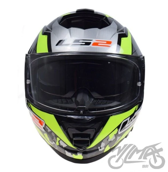 Kask LS2 FF800 Storm II Cyborg H-V Yel Grey — rozmiar S — ujęcie 3