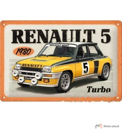 Tablica plakat 20X30 renault - R5 turbo 1980 22435