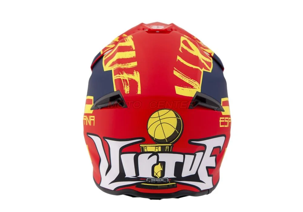 Kask crossowy MD-902 A czerwony Matowy Champion S Homologacja ECE R22.06 — ujęcie 4