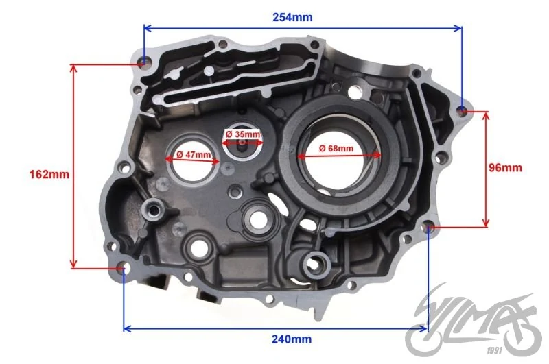 Karter silnika lewy do Shineray XY150-17 — ujęcie 2
