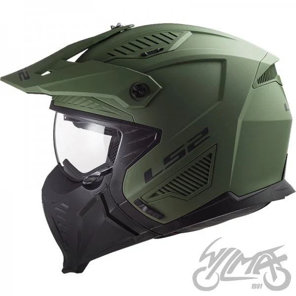 Kask LS2 OF606 Drifter Solid Matt mili Green-06 — rozmiar M — ujęcie 2