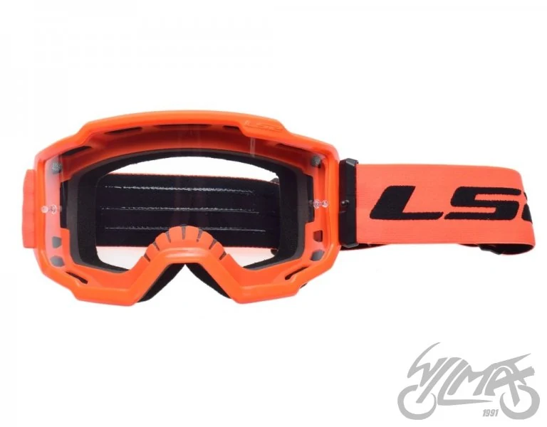 Gogle LS2 Charger pomarańczowe clear visor — ujęcie 2