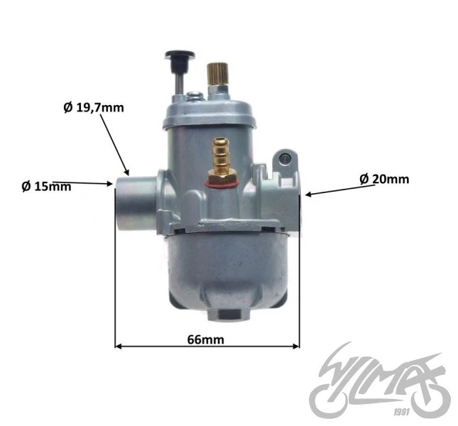 Gaźnik do Hercules, KTM, Puch, Sachs dolot 15 mm — AY567151 — ujęcie 2