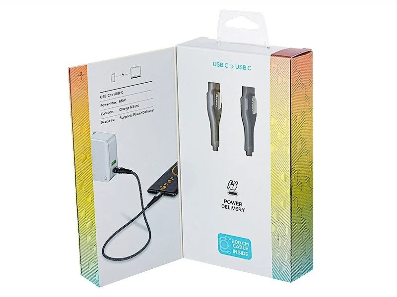 Kabel USB-C > USB-C PD 200cm mikfofibrowy MYWAY — ujęcie 2