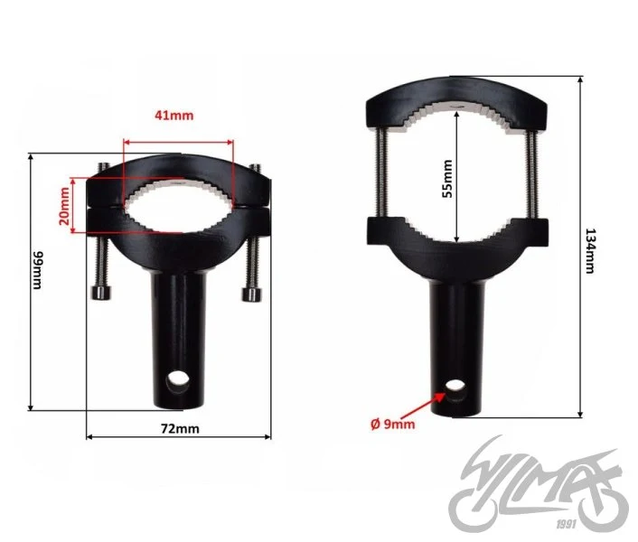 Uchwyty lamp na przednie lagi — AW2490B — ujęcie 2