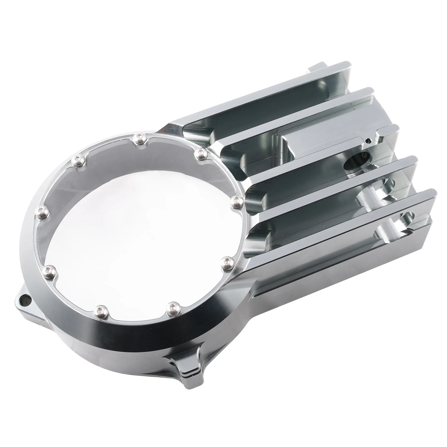 Pokrywa silnika prawa DPR Performance CNC Clear do Simson S51, SR50 — titanium — ujęcie 6