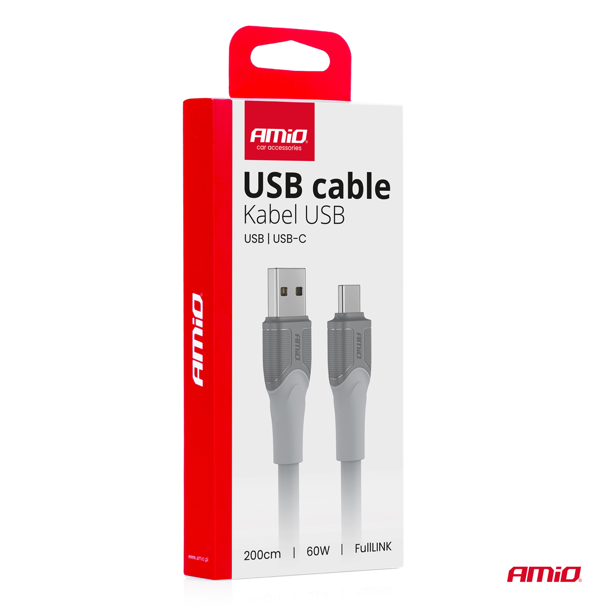 Kabel do ładowania USB-A USB-C 60 W 200 cm FullLINK transmisja danych — ujęcie 3