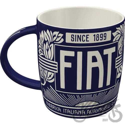 Kubek Fiat since 1899 logo blue 43069 — ujęcie 4