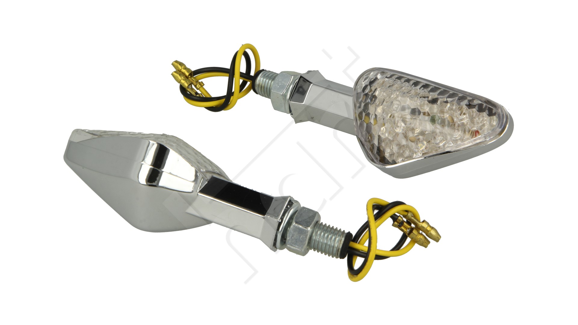 Kierunkowskaz kompletny 2 szt. uniwersalne/motocykl MLINE ST-139 chrom — ujęcie 2