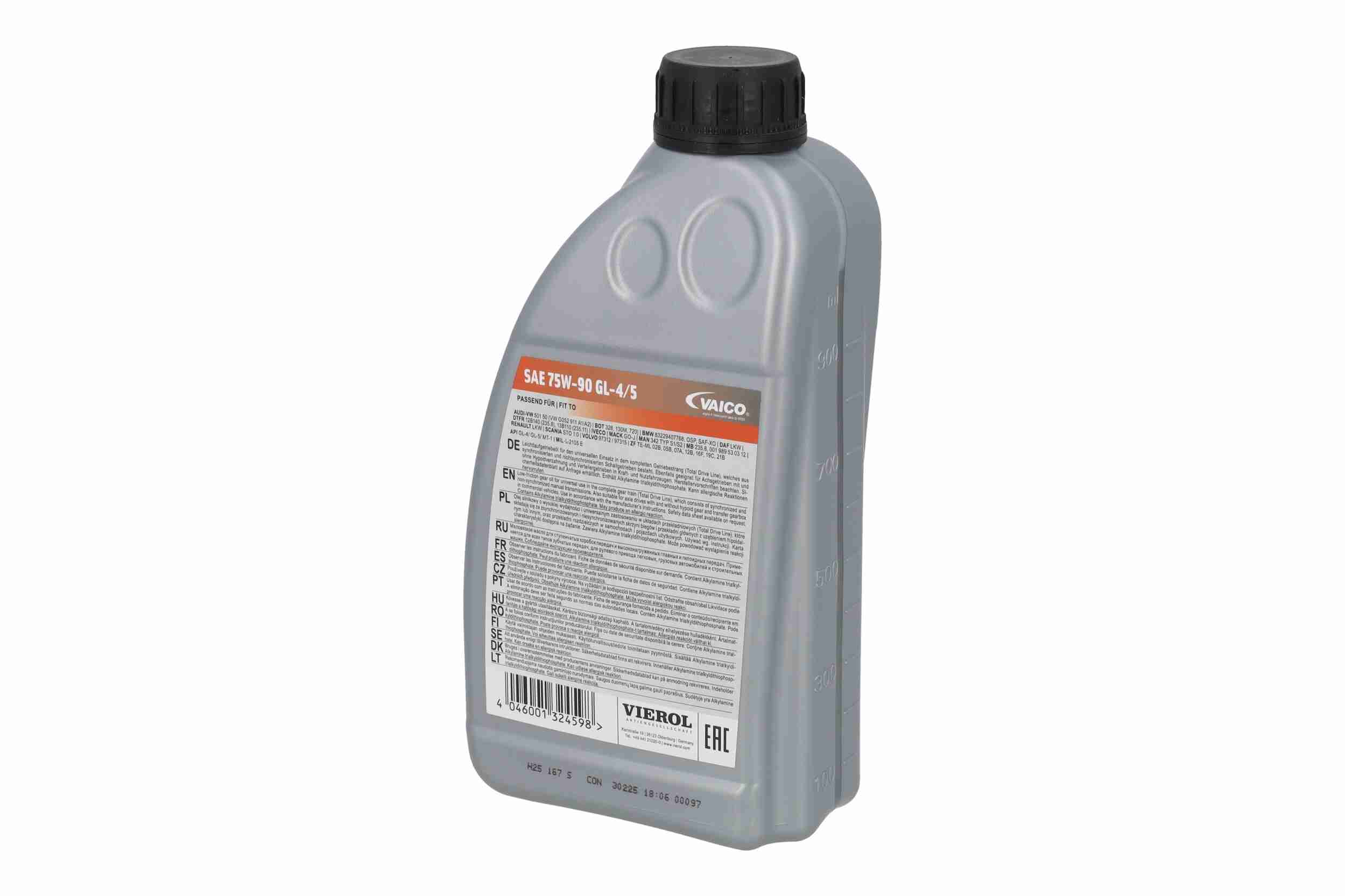 Olej przekładniowy 75W-90 GL-4/5 — 1 l VIEROL V60-0040 — ujęcie 6