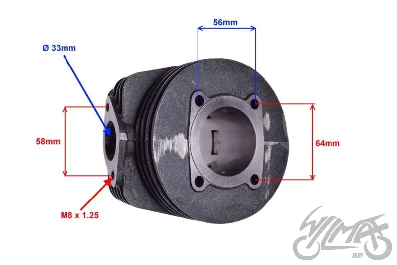Cylinder do Bajaj 135 57,00 komplet — ujęcie 3