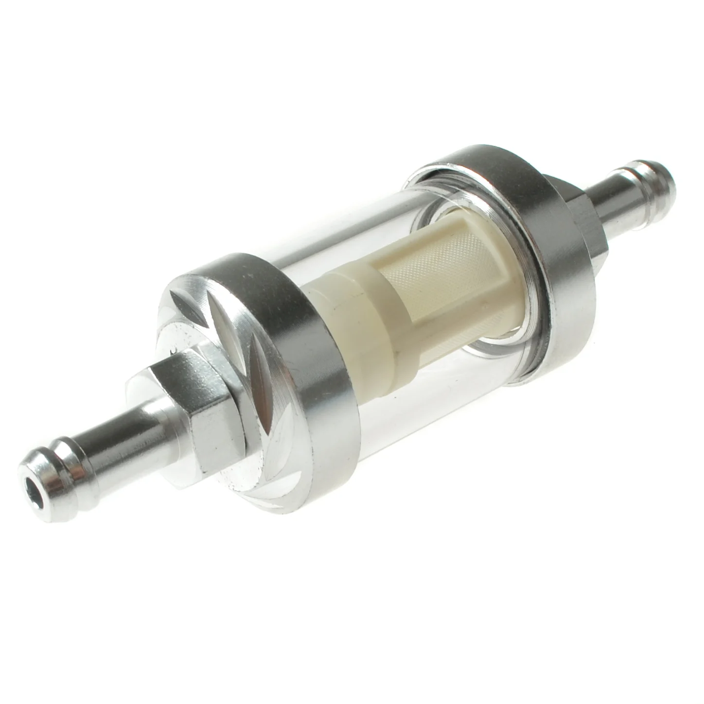 Filtr paliwa aluminium CNC srebrny Racing Force — ujęcie 1