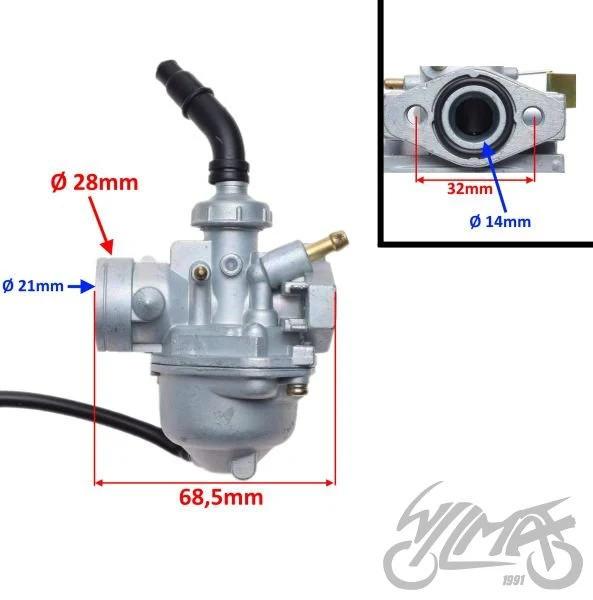 Gaźnik do Hondy PC 50 — AY56046C — ujęcie 2