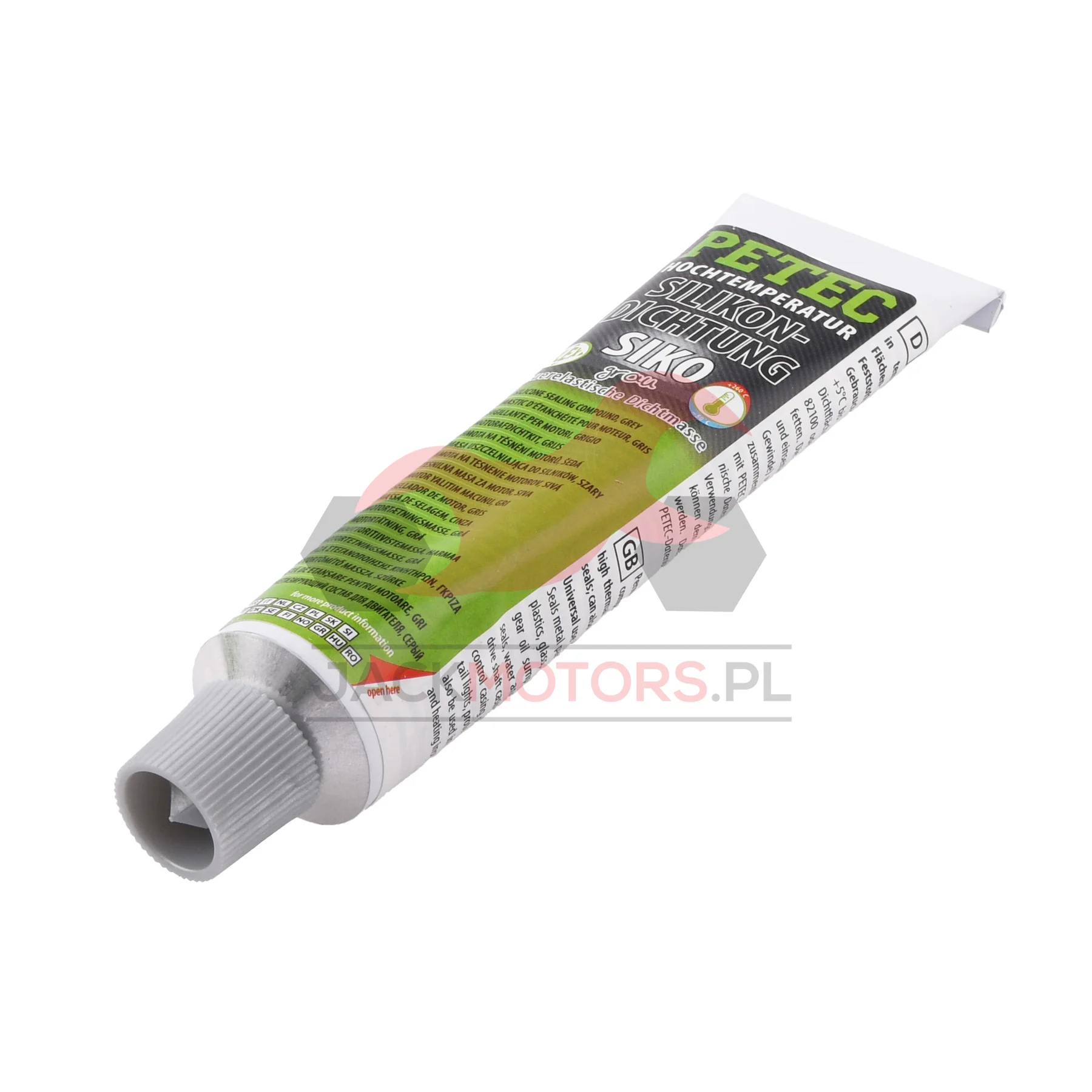 Silikon wysokotemperaturowy szary Petec hochtemperatur silikondichtung siko 70 ml — ujęcie 1