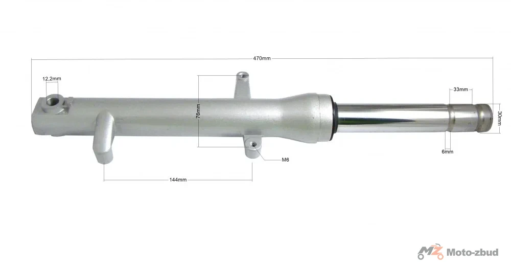 Amortyzator przód lewy (Q30 dł.cał.47 cm) - skuter Ferro model 3 — ujęcie 2