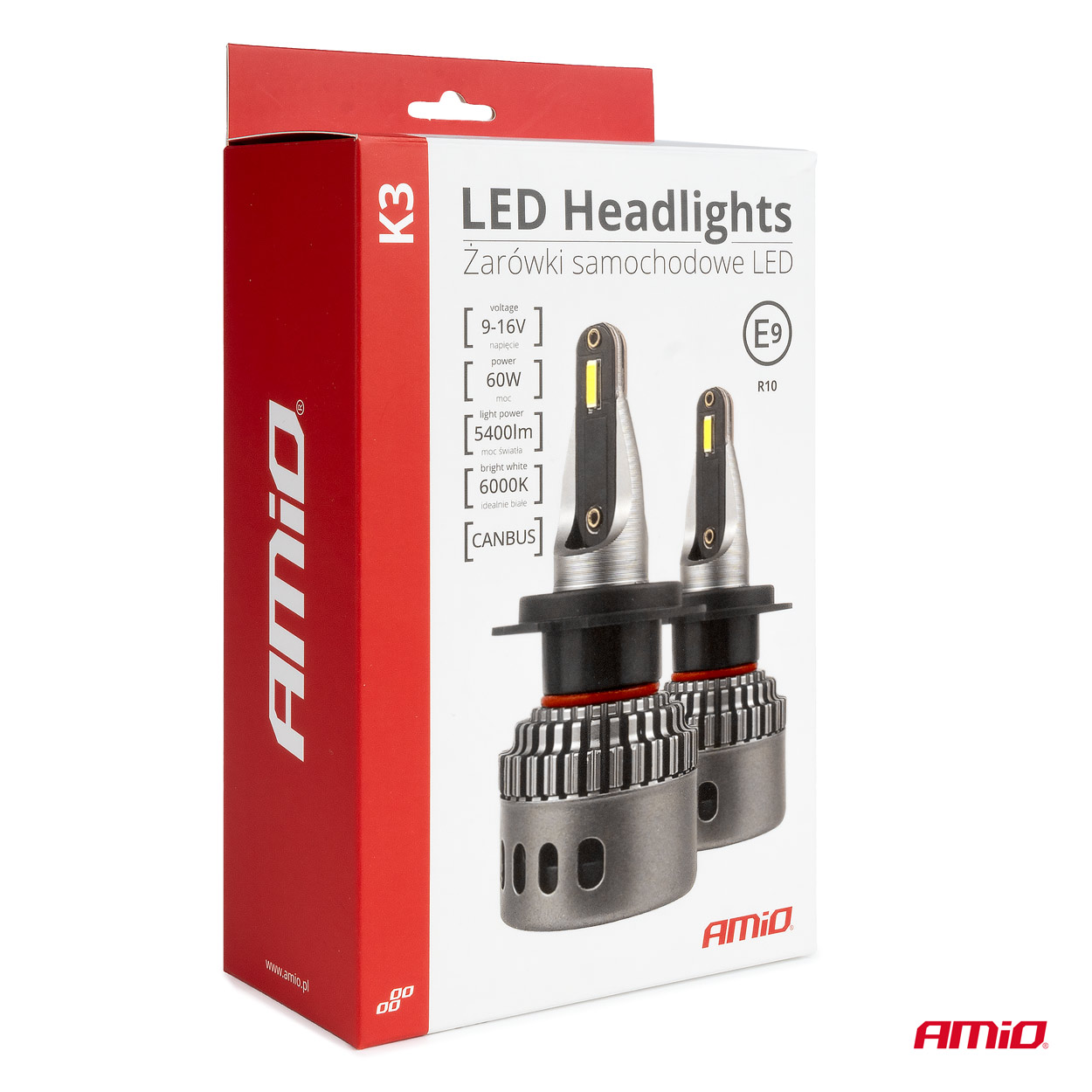 Żarówki samochodowe LED seria K3 H7-6 12 V 6000K Canbus — ujęcie 5