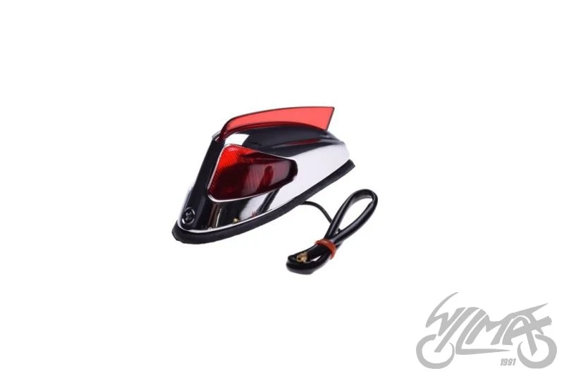 Lampa na błotnik, wariant czerwony / chrom — AL60323 — ujęcie 1