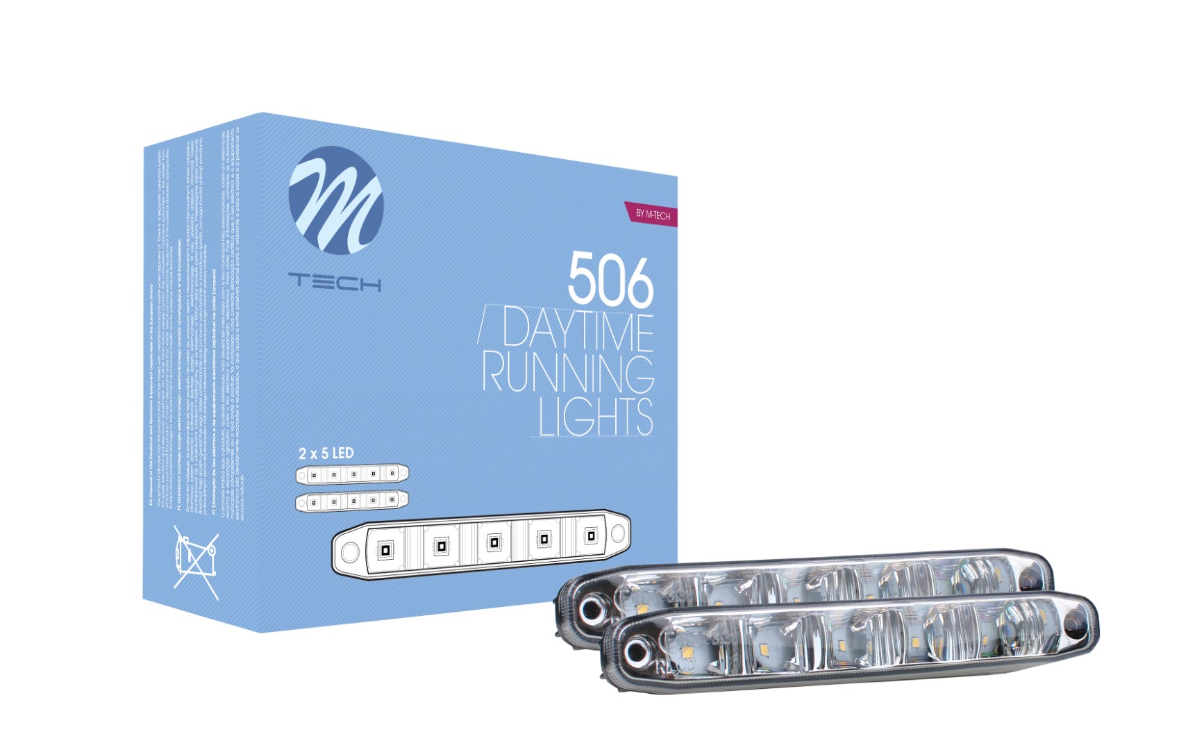 Światła do jazdy dziennej LED DRL 506SE M-Tech LDO506 — ujęcie 5