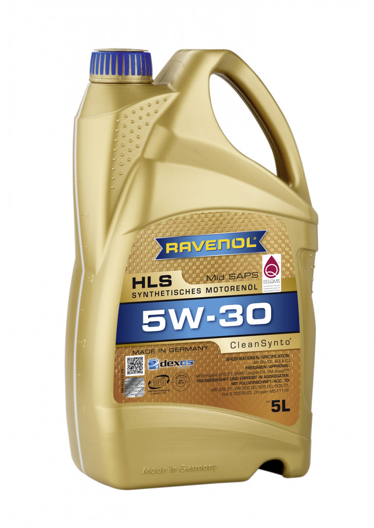 Olej silnikowy 5W-30 RAVENOL HLS Cleansynto — 5 l 1111119-005-01-999 — ujęcie 2