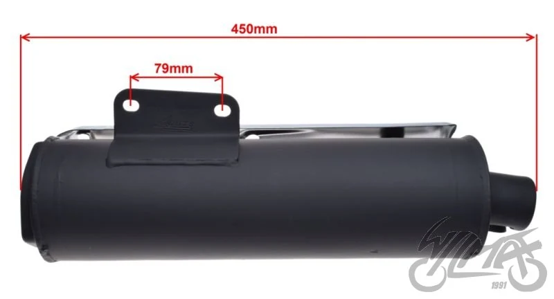 Tłumik QT-4 2T bez katalizatora — Longjia XT50QT-4 Sharpy — ujęcie 2