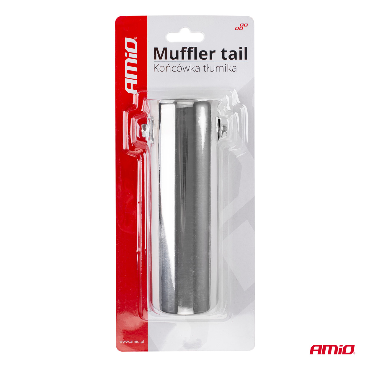 Końcówka tłumika wydechu stal nierdzewna MT 002 chrom — ujęcie 4