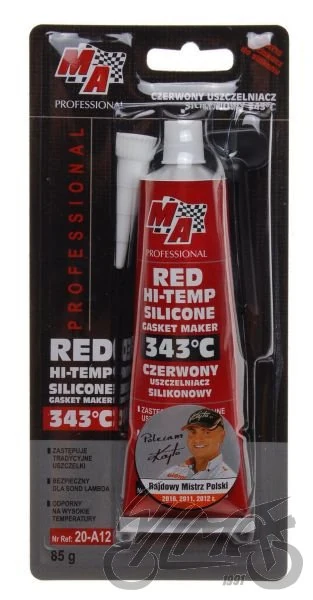Uszczelniacz silikonowy czerwony 85 g