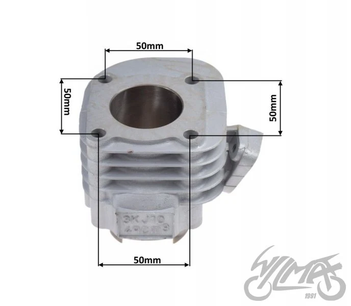 Cylinder ceramiczny 3KJ 40 mm do Yamahy Jog — komplet AYC3201 — ujęcie 2