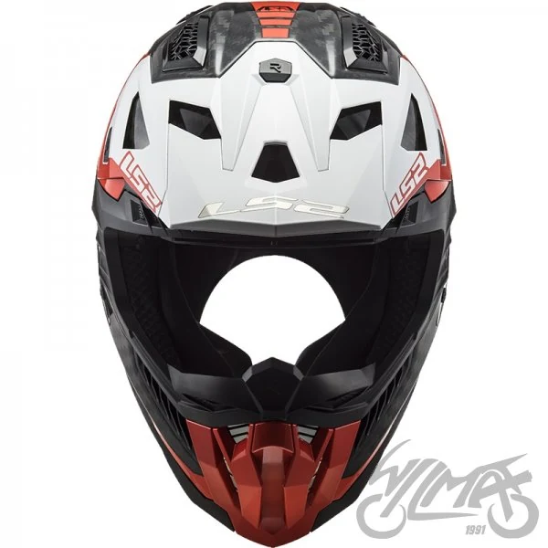 Kask LS2 MX703 C X-Force Victory Red White — rozmiar S — ujęcie 3