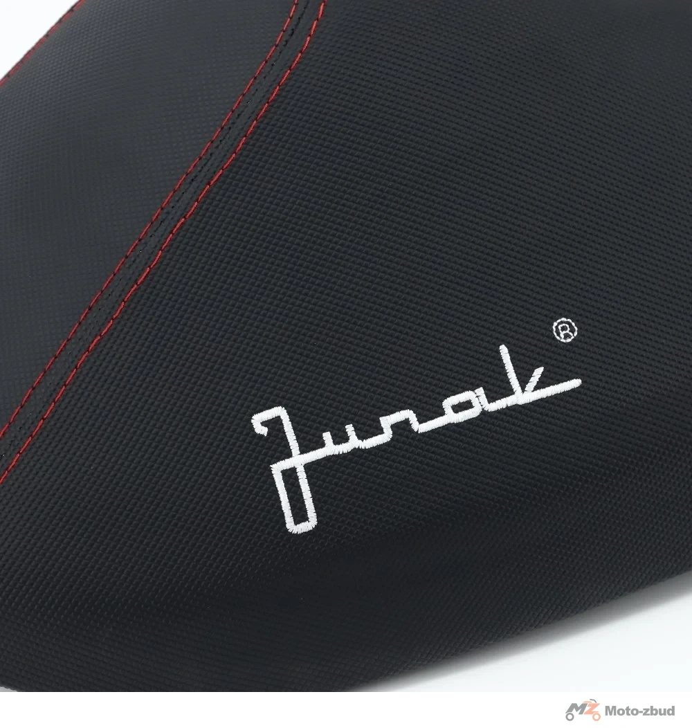 Junak 108 siodło (czarne) (szew czerwony) — ujęcie 3