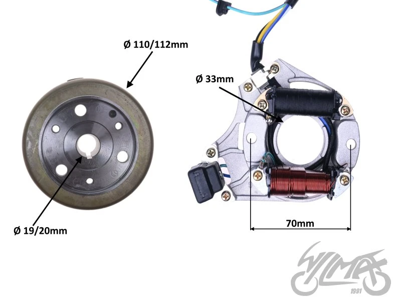 Stator z kołem magnesowym 4T — ZC2001C — ujęcie 2
