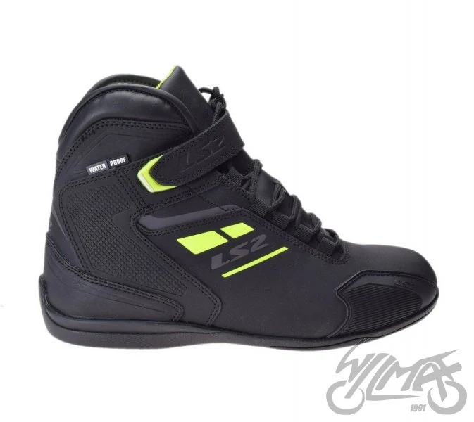 Buty motocyklowe LS2 Garra WP — czarno-żółte fluo, rozmiar 45 — ujęcie 4