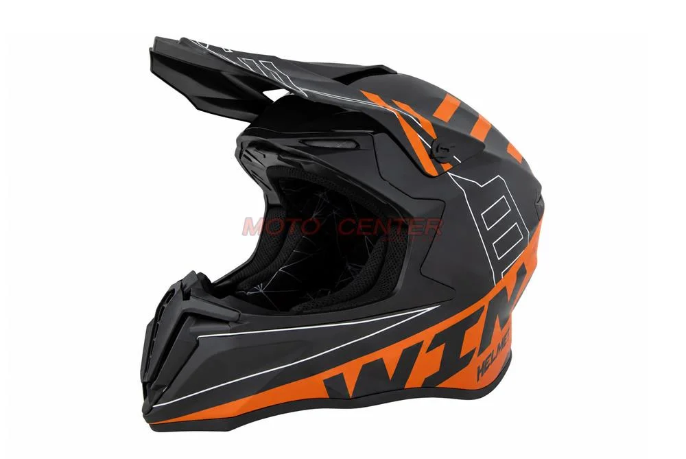Kask crossowy BLEXX MD-902 czarny/pomarańczowy Matowy rozmiar XS Homologacja ECE R22.06 — ujęcie 1