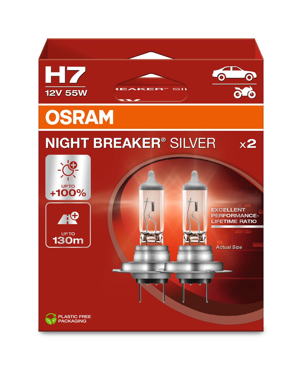 Żarówka halogenowa H7 12 V 55 W NB. laser OSR, 2 szt. Osram 64210NBS-2HB
