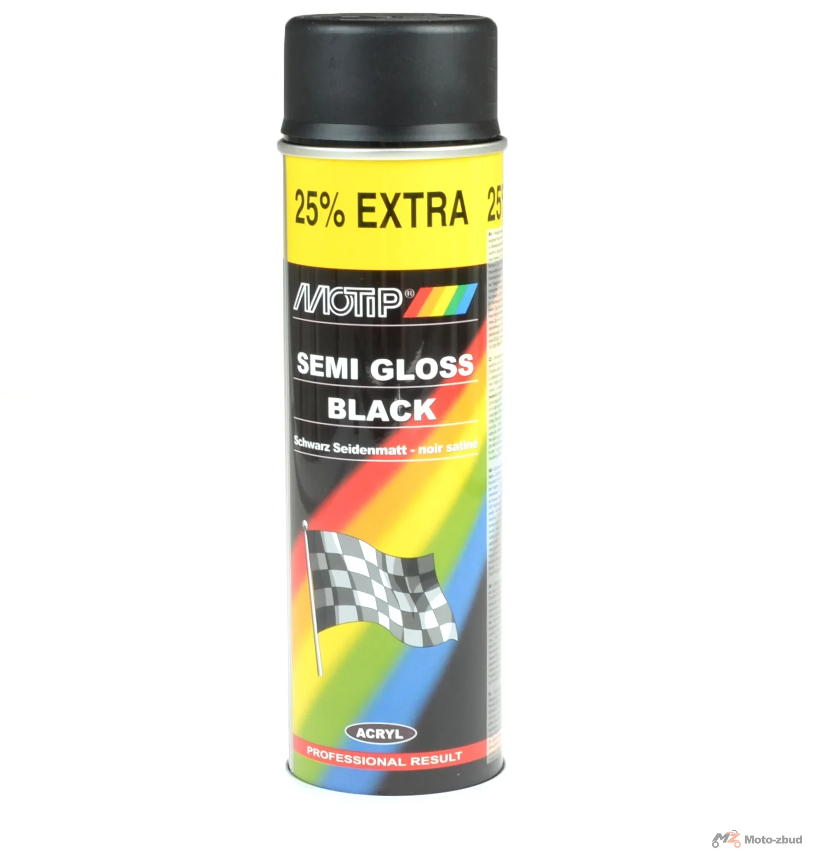 Motip spray lakier uniwersalny czarny półmat 500 ml