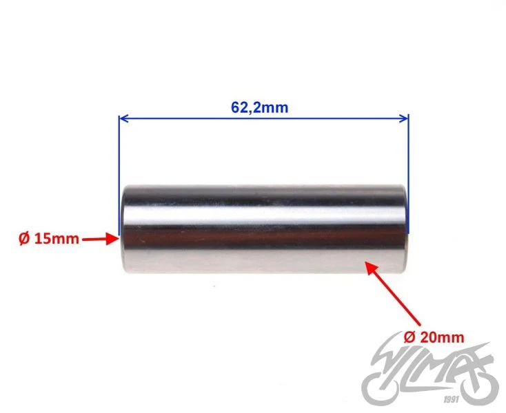 Sworzeń tłoka 20 mm gokart do silnika GX390 — ujęcie 2