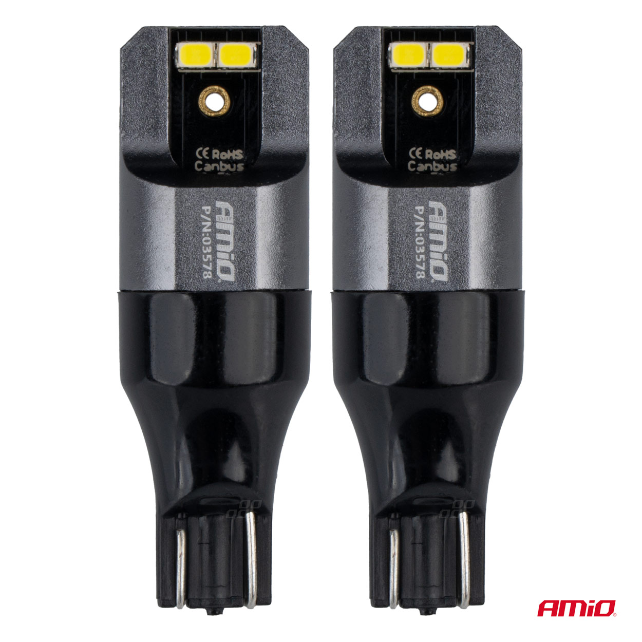 Żarówki LED CANBUS PRO T15 W16W 4x2016 SMD białe 12 V 24 V — ujęcie 2