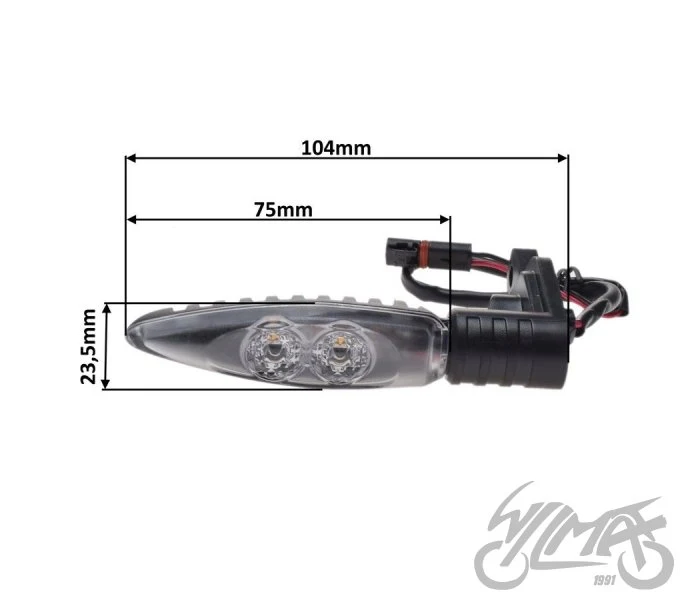 Tylne kierunkowskazy LED do BMW R 1200 GS — komplet AM1498 — ujęcie 2