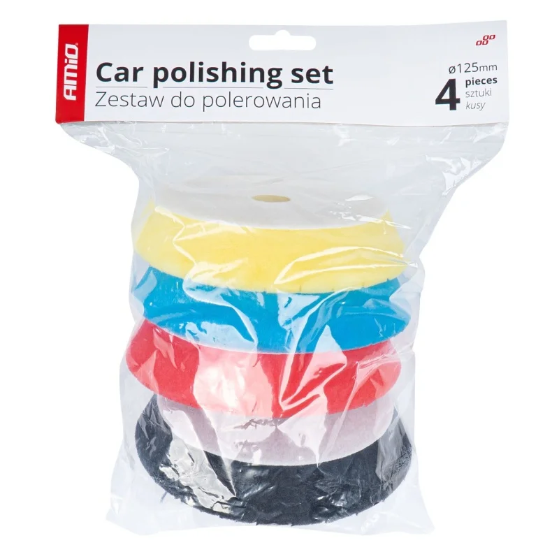 Zestaw do polerowania gąbki polerskie 4 szt. 125mm/150mm — ujęcie 2