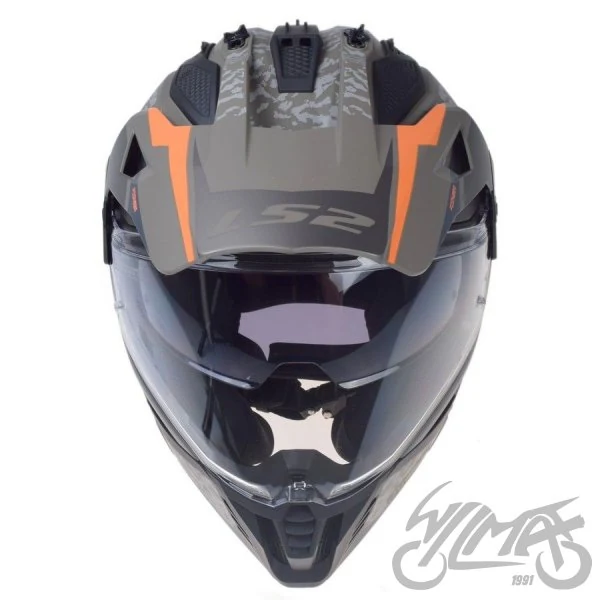 Kask adventure LS2 MX702 Pioneer II Devor Matt Sand — XXL — ujęcie 3