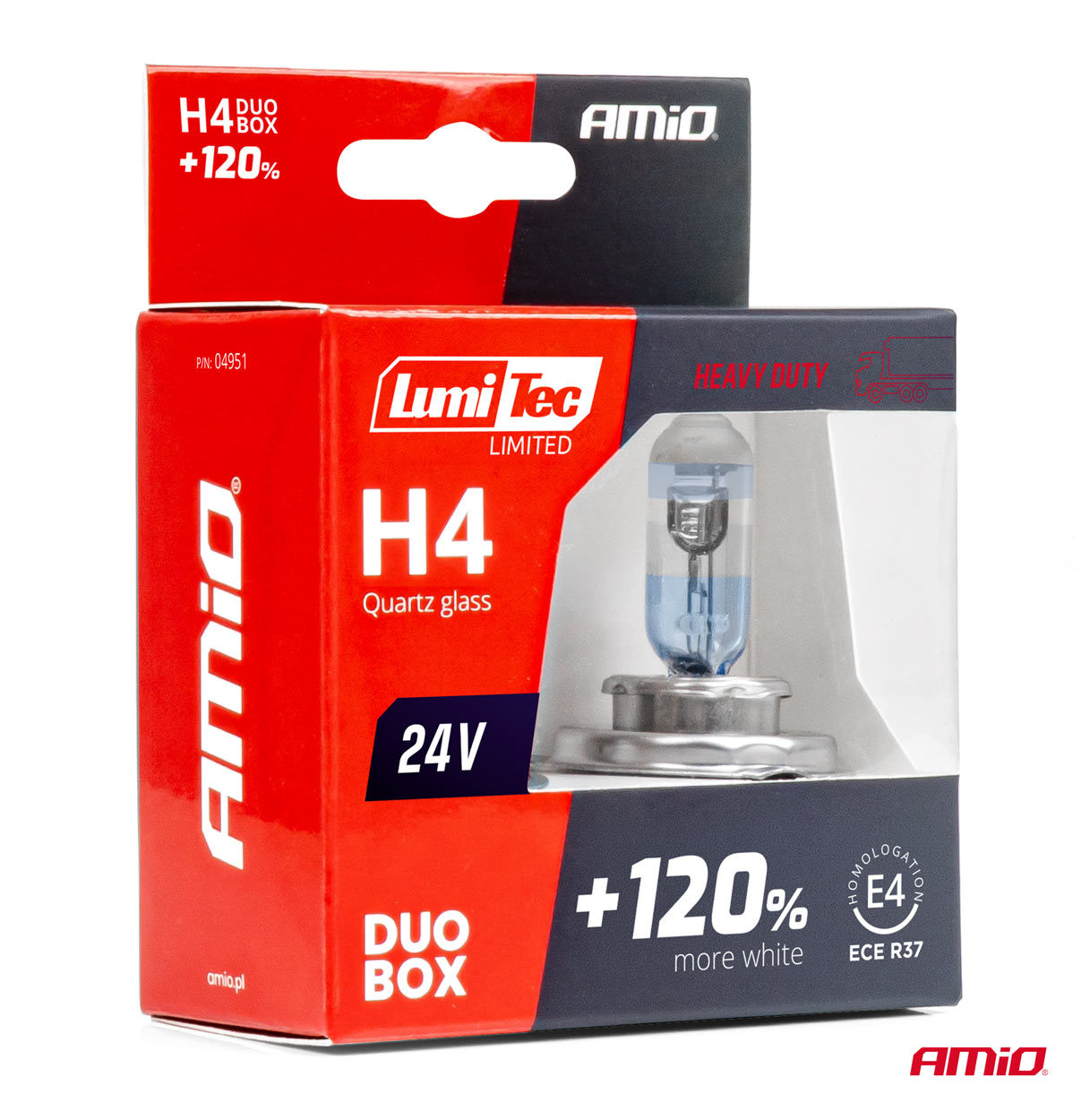 Żarówki halogenowe H4 24 V 75/70W LumiTec LIMITED +120% DUO — ujęcie 4
