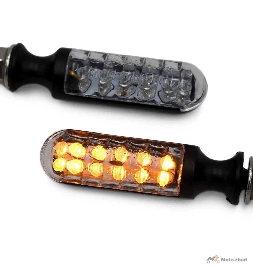 Kierunkowskazy (CH-3010) LED czarny (metalowe / podłużne / krótkie ramie) — ujęcie 3